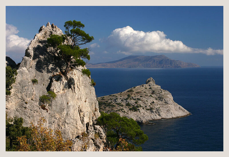 Rocky Coastline with Islands