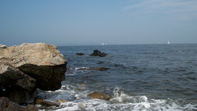 Rocky Coastline with Waves