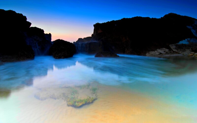 Rocky Cove at Twilight