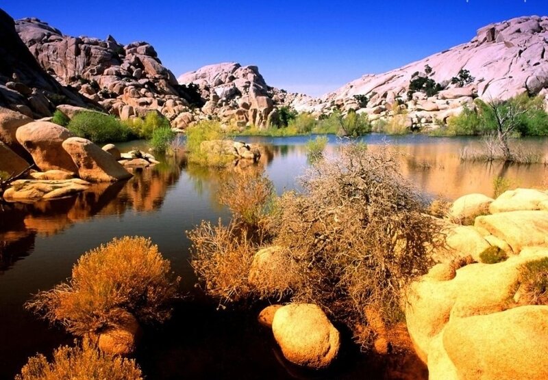 Rocky Desert Lake