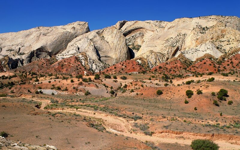 Rocky Desert Landscape — Blue, Arid