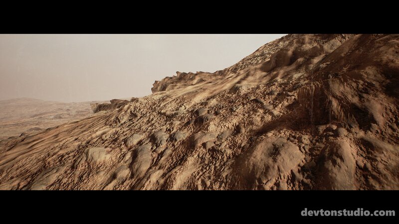 Rocky Desert Landscape — Brown, Arid, 3d Render
