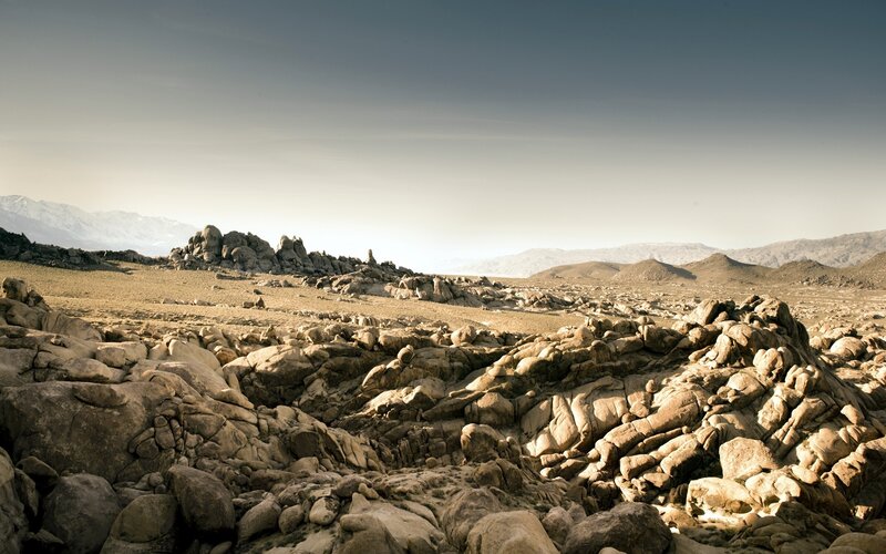 Rocky Desert Landscape — Brown, Arid, Afternoon
