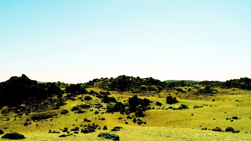 Rocky Desert Landscape — Green