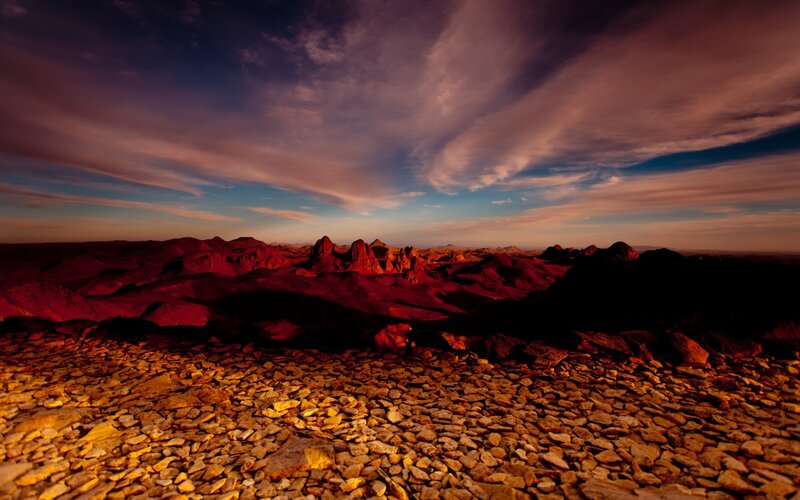 Rocky Desert Landscape — Red