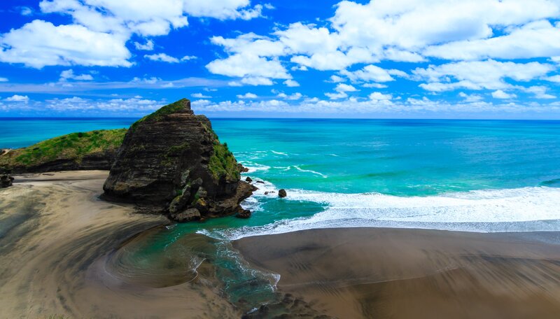 Rocky Headland on Beach