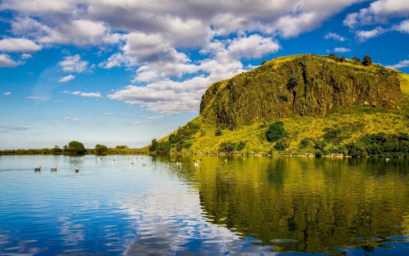 Rocky Hill by Lake