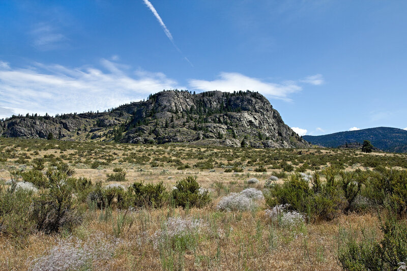 Rocky Hill in Arid Landscape