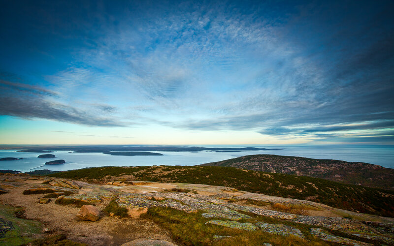 Rocky Hill Overlooking Sea