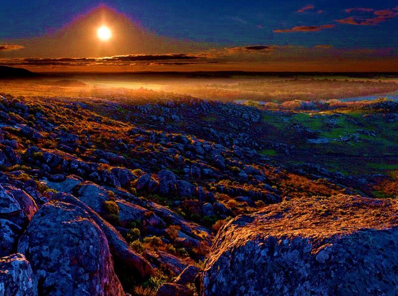 Rocky Hills at Sunset