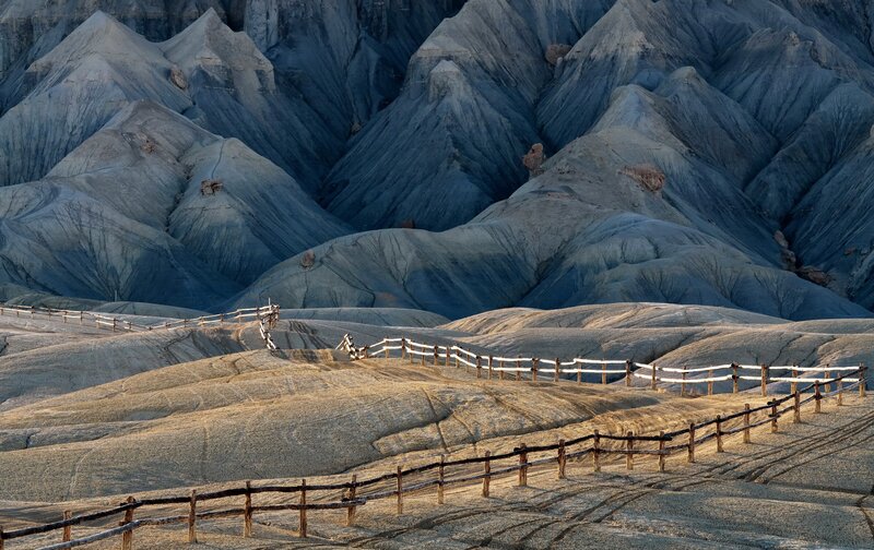 Rocky Hills with Fence