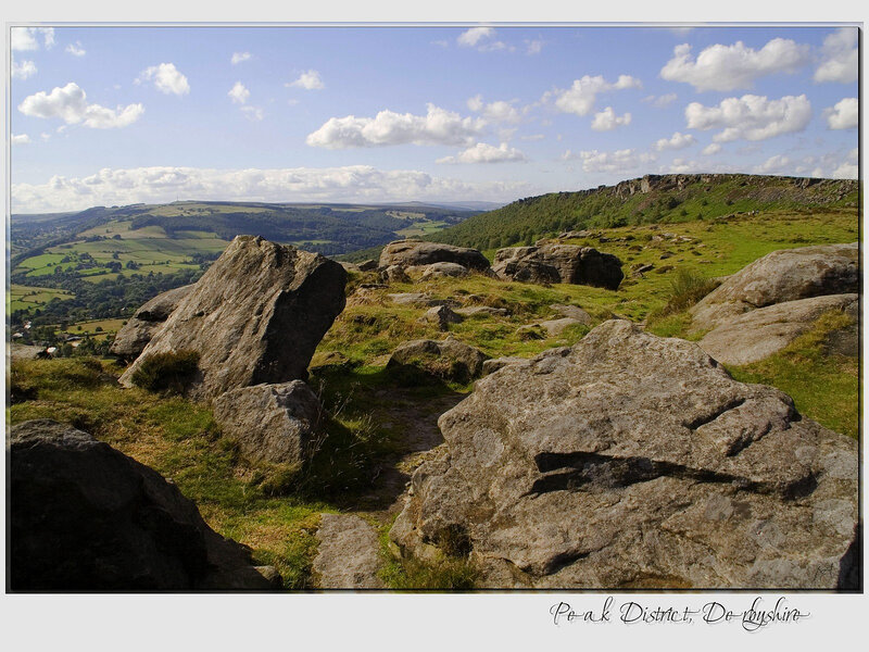 Rocky Hillside Landscape — Green