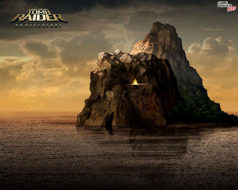 Rocky Island in Ocean — Brown