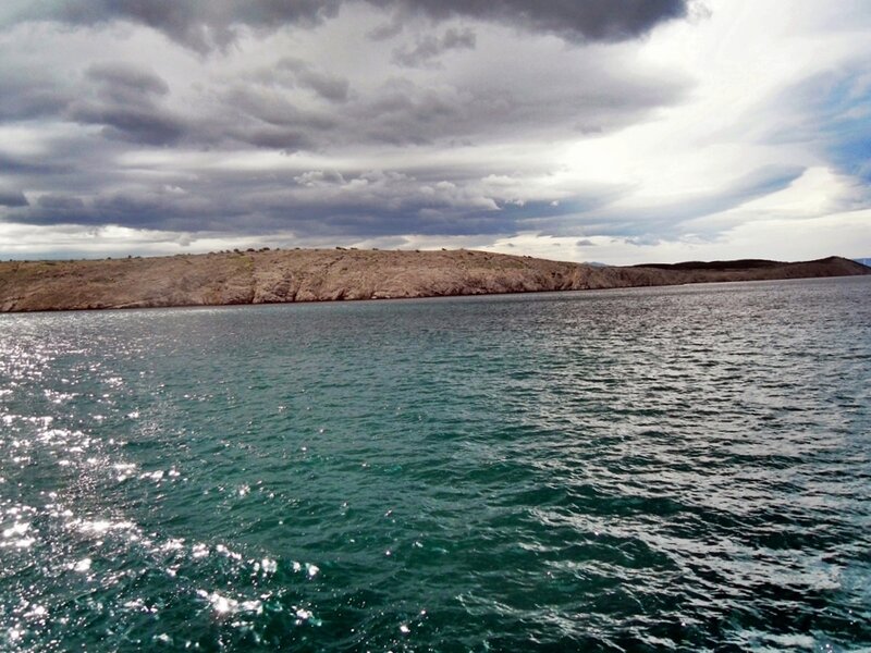 Rocky Island in Sea