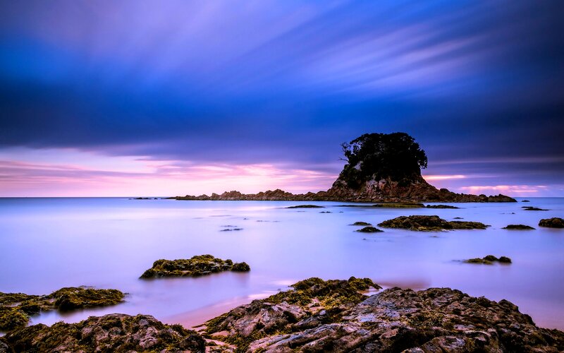 Rocky Island with Tree
