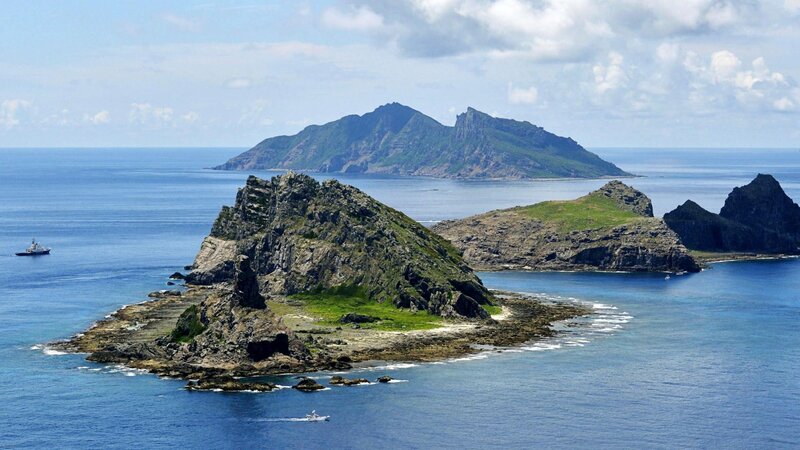 Rocky Islands in Ocean — Blue, Serene, Afternoon