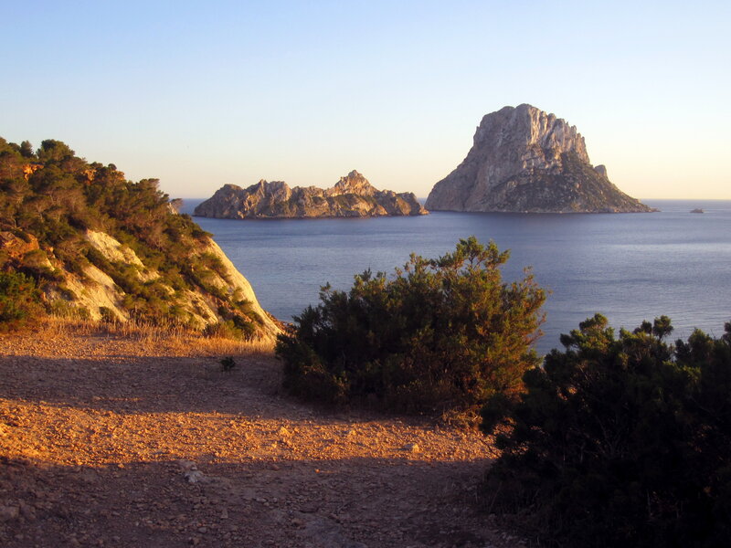 Rocky Islands in Sea — Blue