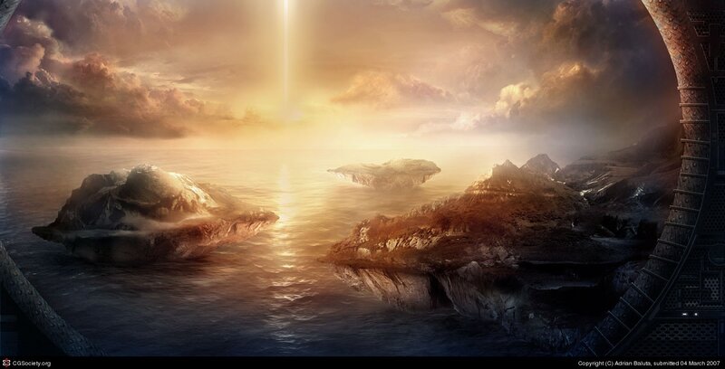 Rocky Islands in Sea