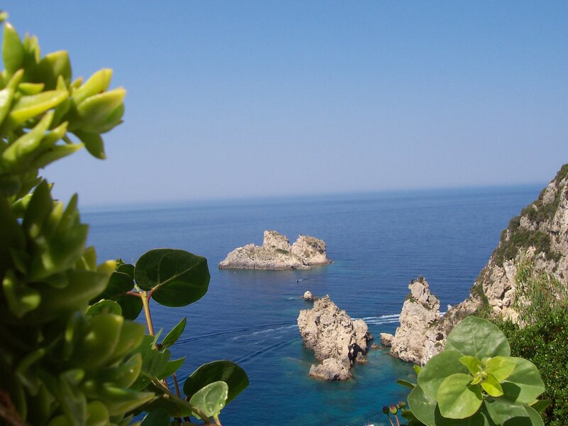 Rocky Islets in Blue Sea