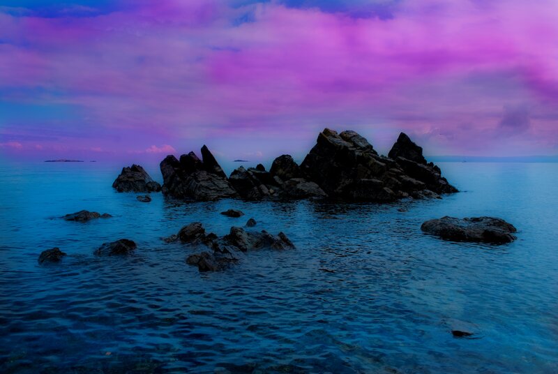 Rocky Islets in Ocean