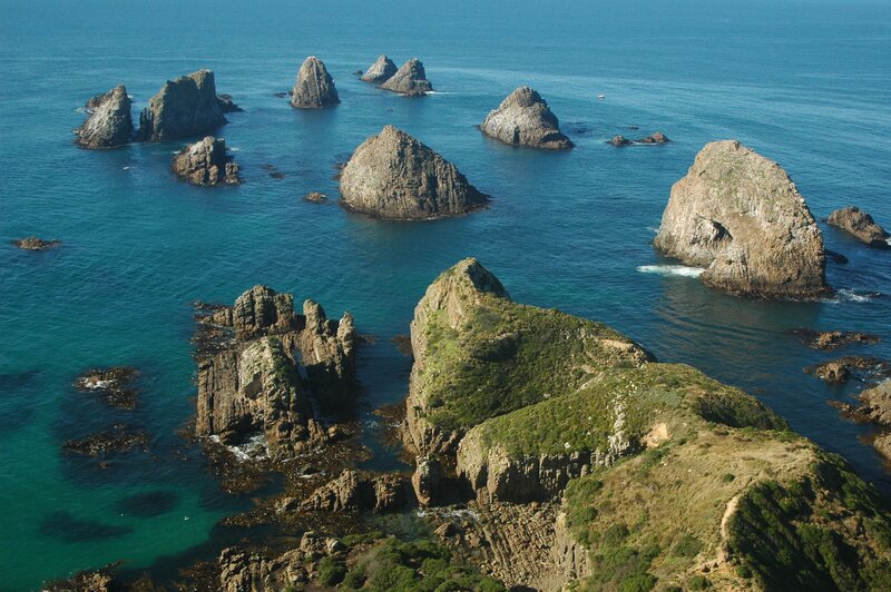 Rocky islets in turquoise sea