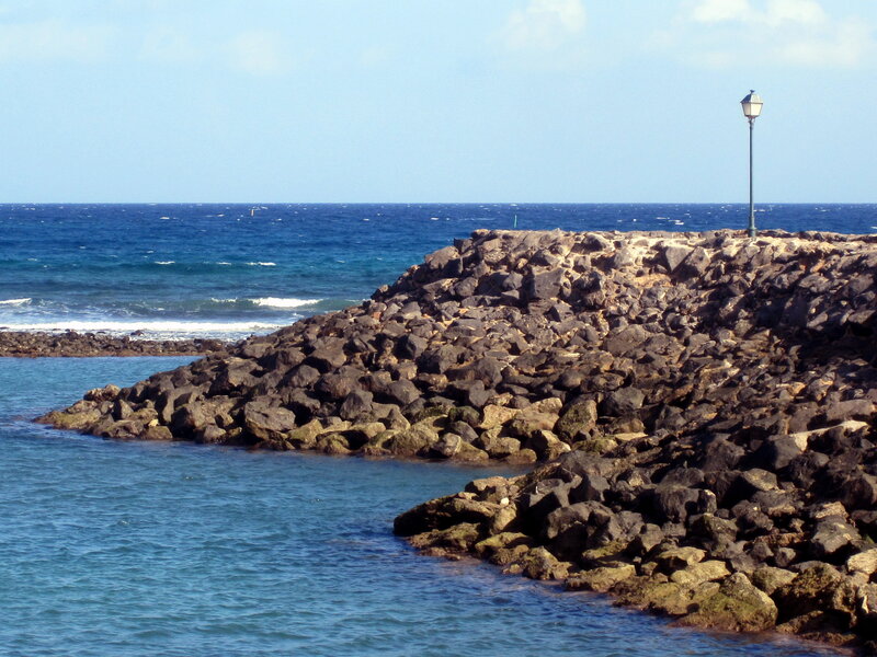 Rocky Jetty by Sea