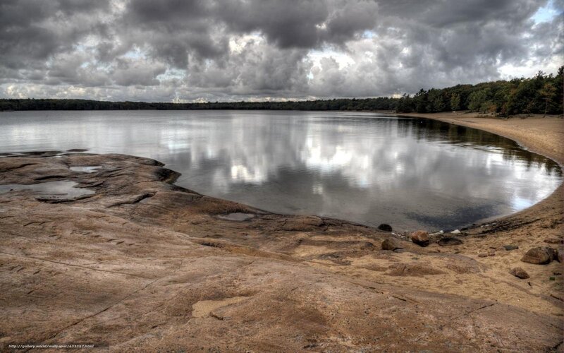 Rocky Lake Shore — Gray, Dramatic