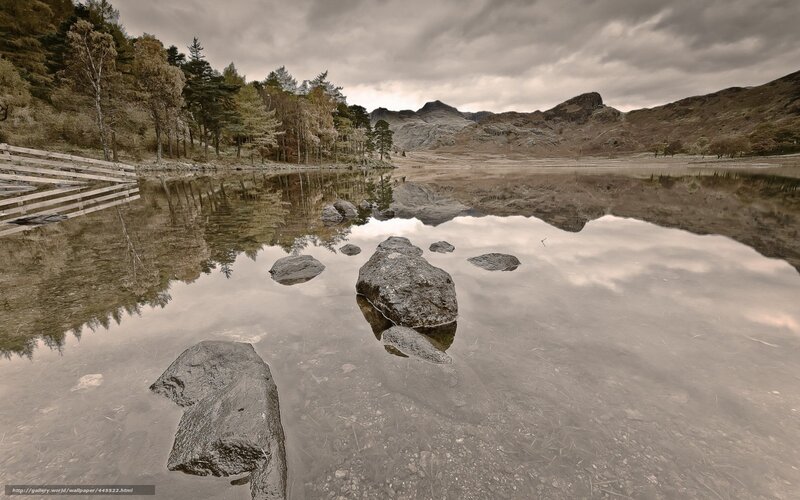 Rocky Lake with Reflection