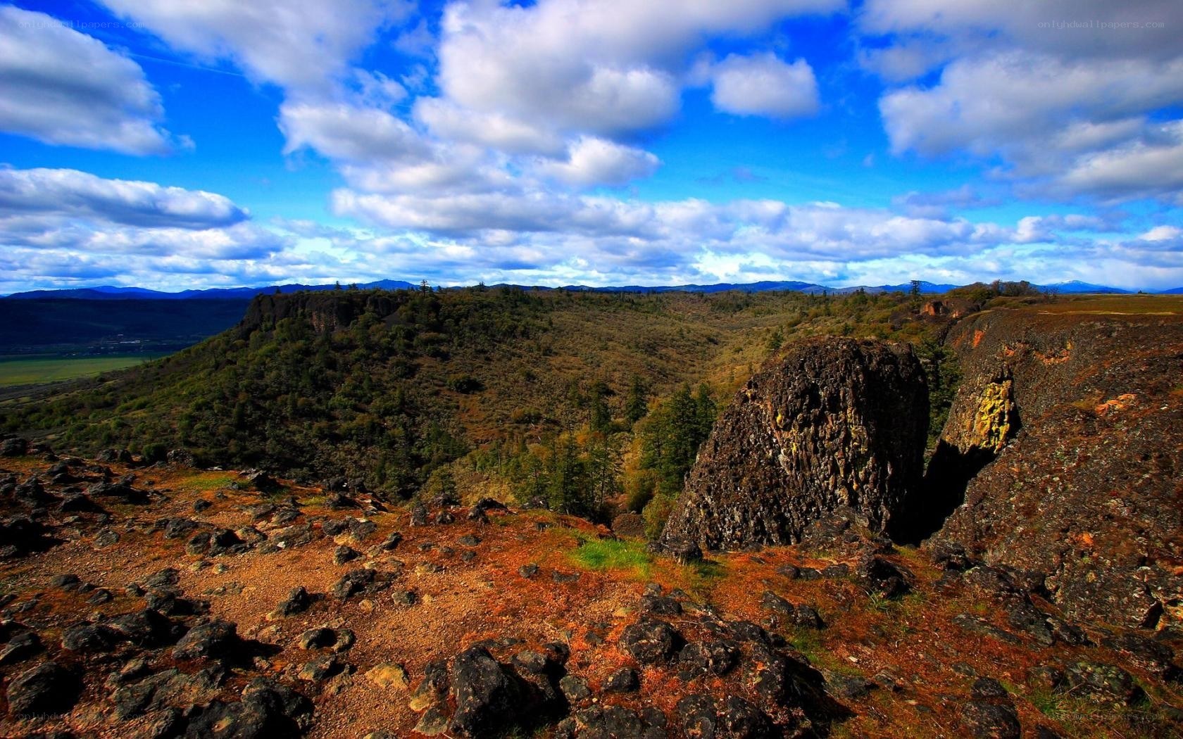rocky landscape under blue sky