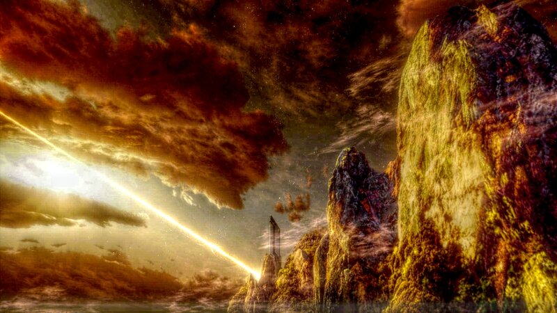 Rocky Landscape with Beam