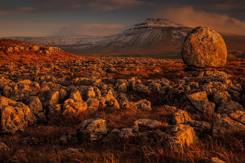 Rocky Landscape with Boulder