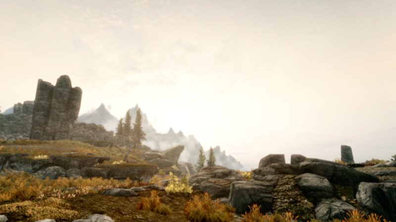 rocky landscape with mountains