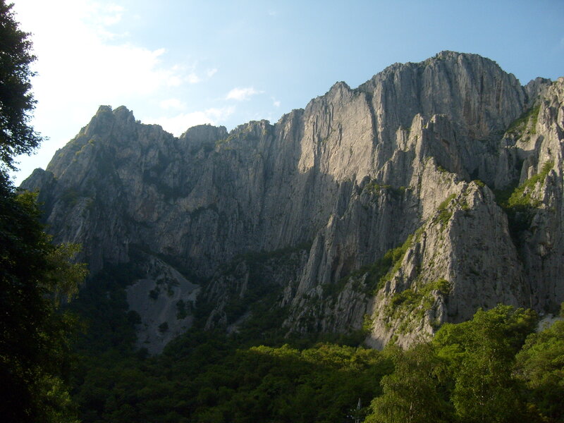 Rocky Mountain Cliff — Green, Dramatic