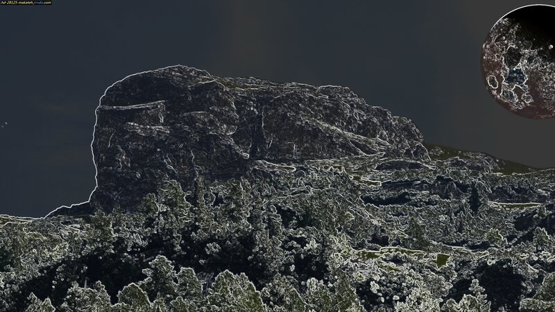 Rocky Mountain Landscape — Black