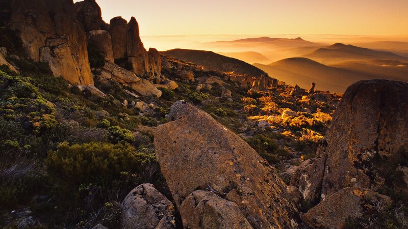 Rocky Mountain Landscape — Orange