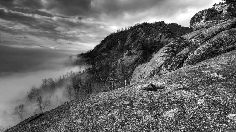 Rocky Mountain Peak — Black, Dramatic, Morning
