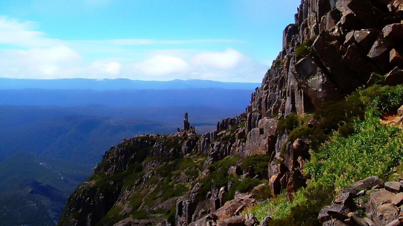 Rocky Mountain Peak — Blue, Dramatic, Afternoon, Photograph, Cliffs
