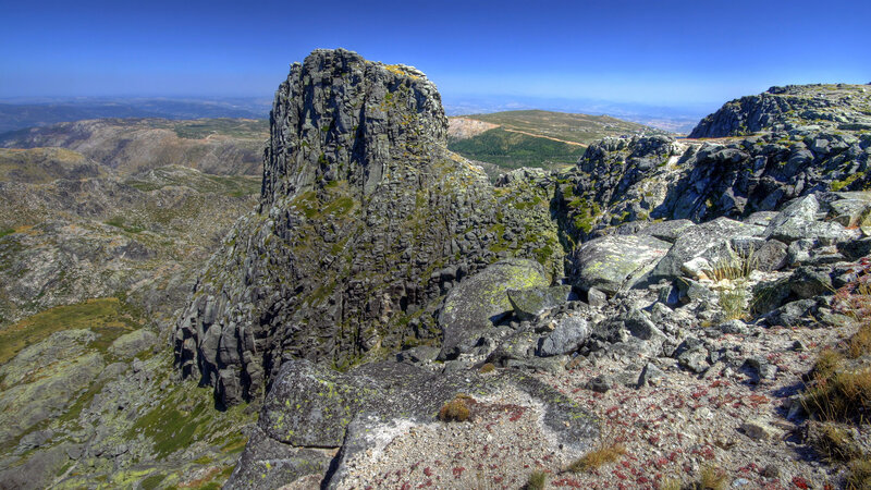 Rocky Mountain Peak — Blue, Dramatic, Afternoon, Photograph, Rocks