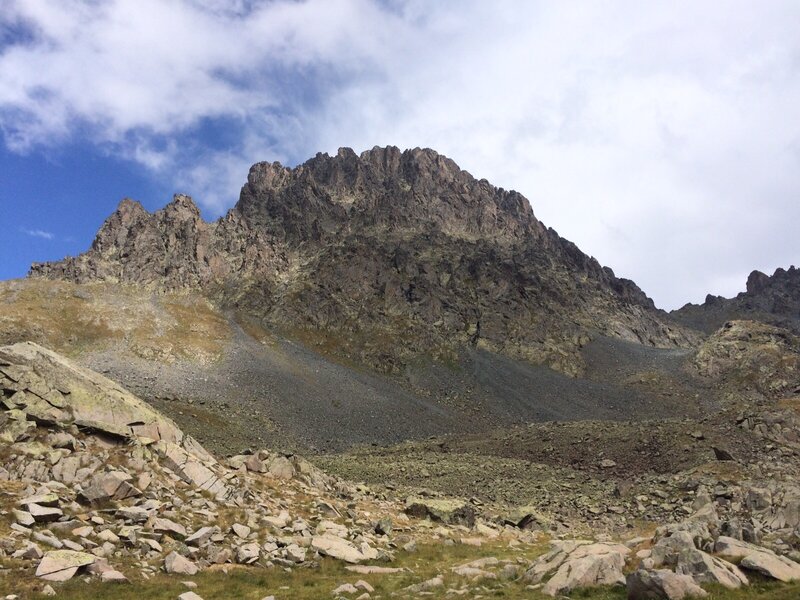 Rocky Mountain Peak — Blue, Dramatic, Afternoon, Photograph, Sky, Rocks
