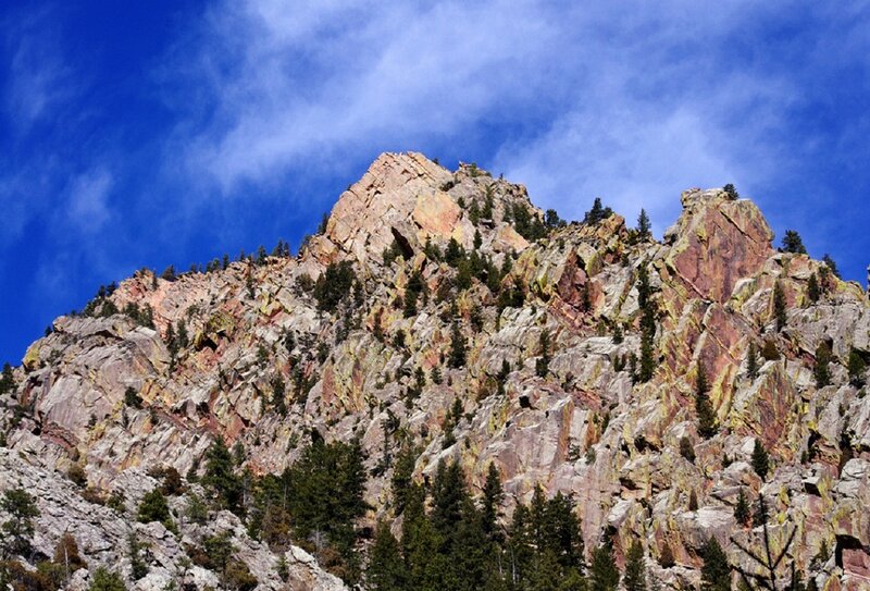 Rocky Mountain Peak — Blue, Dramatic, Afternoon, Photograph