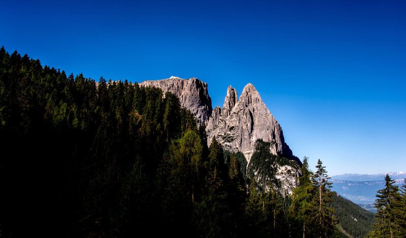 Rocky Mountain Peak — Blue, Serene, Afternoon, Photograph, Forest, Sky, Mountain Range