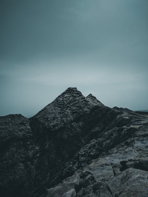 Rocky Mountain Peak — Gray, Dramatic, Photograph, Sky