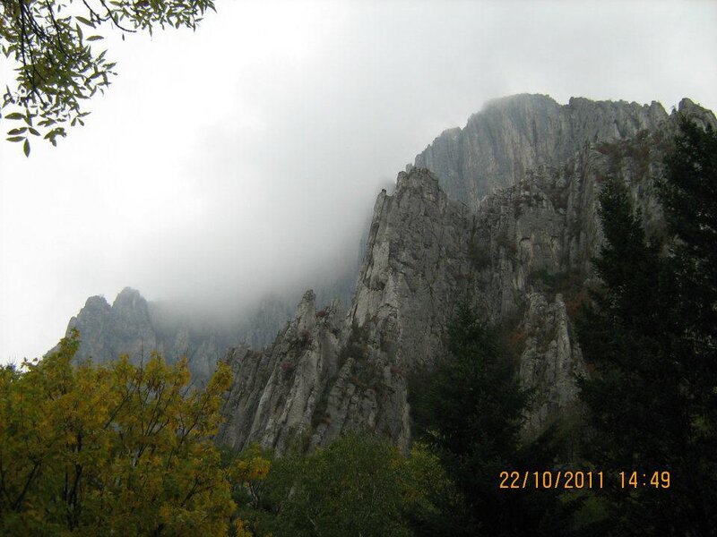 Rocky Mountain Peak — Gray, Misty