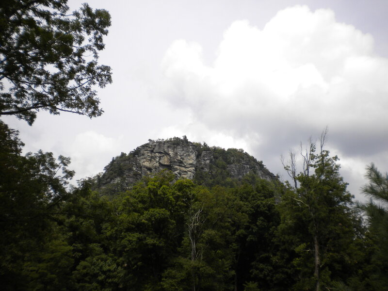 Rocky Mountain Peak — Green, Overcast, Photograph