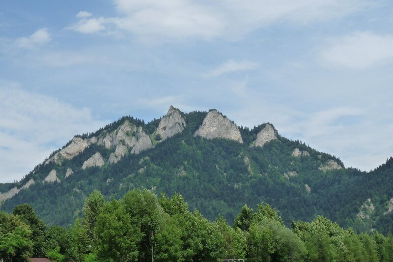 Rocky Mountain Peak — Green, Serene, Afternoon, Photograph, Trees, Sky, Clouds