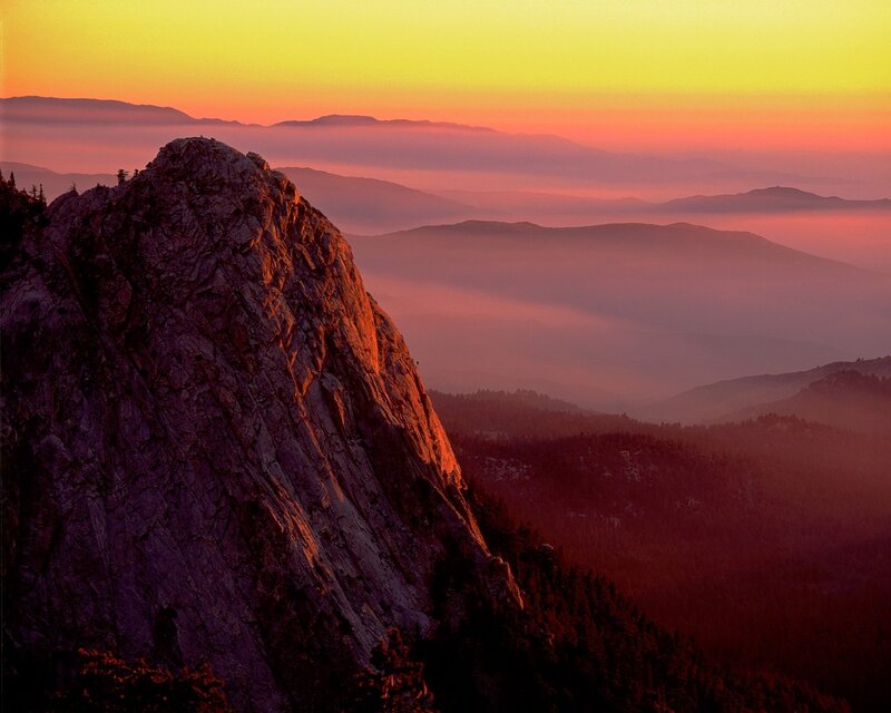 Rocky Mountain Peak — Orange, Serene