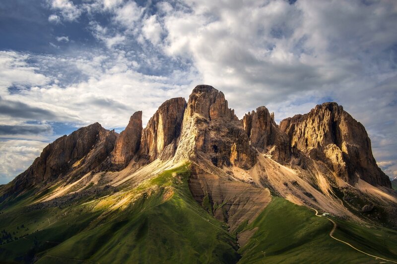 Rocky Mountain Peaks — Blue, Dramatic, Afternoon, Photograph, Clouds