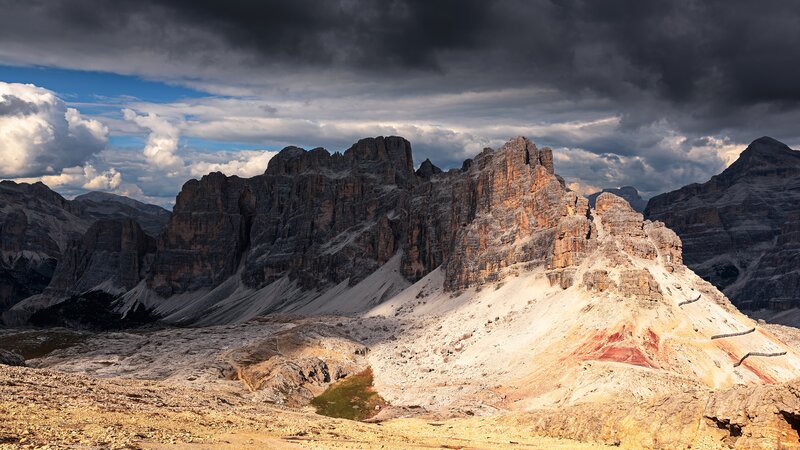 Rocky Mountain Peaks — Gray, Dramatic, Afternoon, Photograph, Clouds