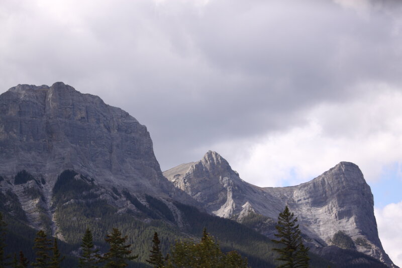 Rocky Mountain Peaks — Gray, Dramatic, Afternoon, Photograph