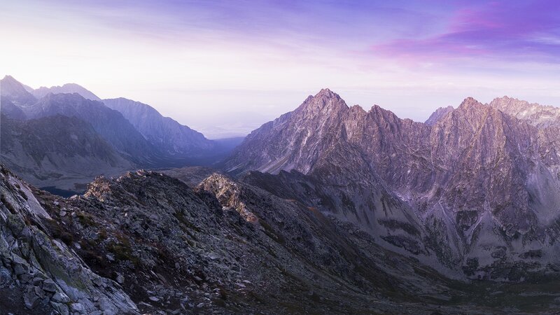 Rocky Mountain Peaks — Purple